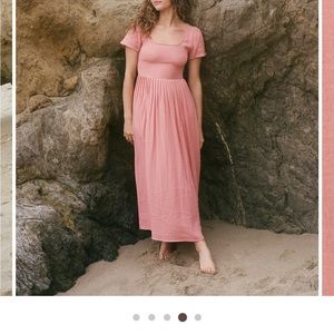 Christy Dawn Pink Gauzy Dress